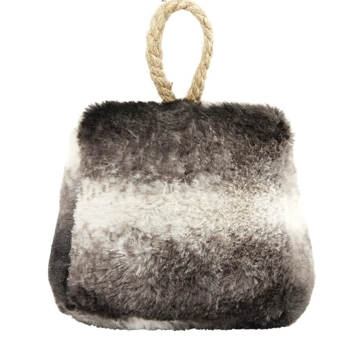 Bloque porte fausse fourrure avec lanière corde - 2 coloris < Gifi Online