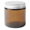 Bocal alimentaire verre fumé couvercle étain 120ml Ø6xH6cm