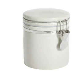 Bocal en céramique avec clip en métal Ø10xH13cm < Gifi Discount