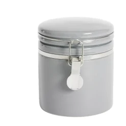 Bocal en céramique avec clip en métal Ø10xH13cm < Gifi Discount