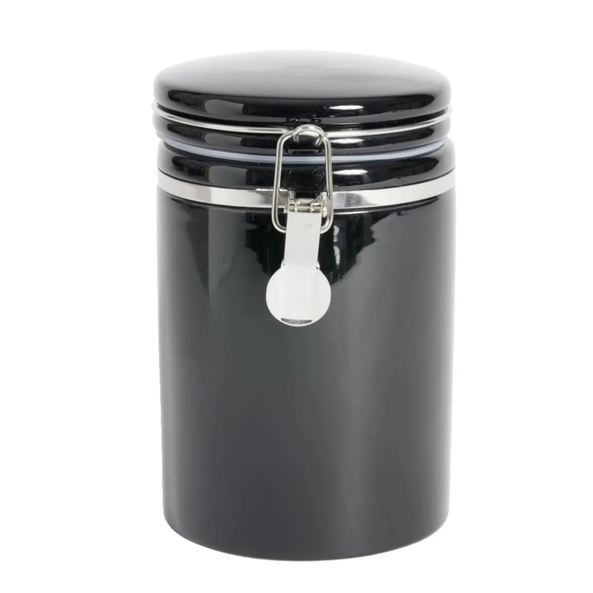 Bocal en céramique avec clip en métal Ø10xH16,5cm < Gifi New