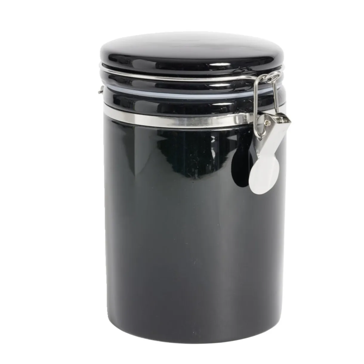 Bocal en céramique avec clip en métal Ø10xH16,5cm < Gifi New
