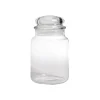 Bocal en verre transparent avec couvercle hermétique 800ml - H.17cm