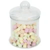 Bocal en verre transparent avec couvercle hermétique 2,2L - H.23,5cm