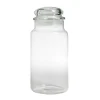 Bocal en verre transparent 1.2L couvercle hermétique H22cm