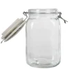 Bocal hermétique transparent avec couvercle design ethnique 1,5 L < Gifi
