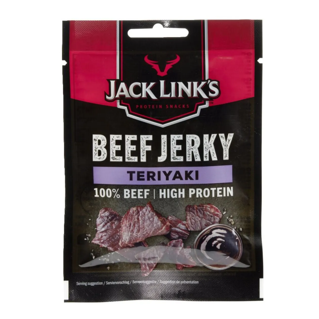 Boeuf séché lamelle Jack Link's Beef Jerky Teriyaki 25gr