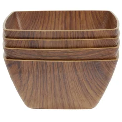 Bol carré effet bois 12x12cm < Gifi