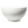 Bol Colombe en porcelaine striée blanc Ø15xH8cm