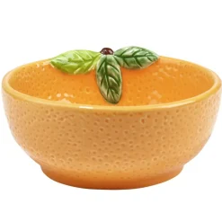 Bol dolomite forme orange Ø11,5xH5cm < Gifi Clearance
