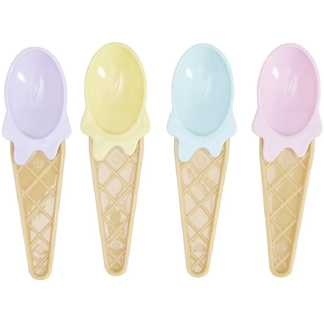 Bol et cuillère à glace x4