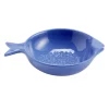 Bol forme poisson céramique bleu 11x16xH4cm < Gifi New