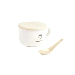 Bol jumbo 62cl avec cuillère et couvercle cocooning < Gifi Outlet
