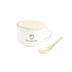 Bol jumbo 62cl avec cuillère et couvercle cocooning < Gifi Outlet