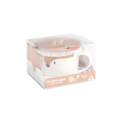 Bol jumbo 62cl avec cuillère et couvercle renard < Gifi Clearance