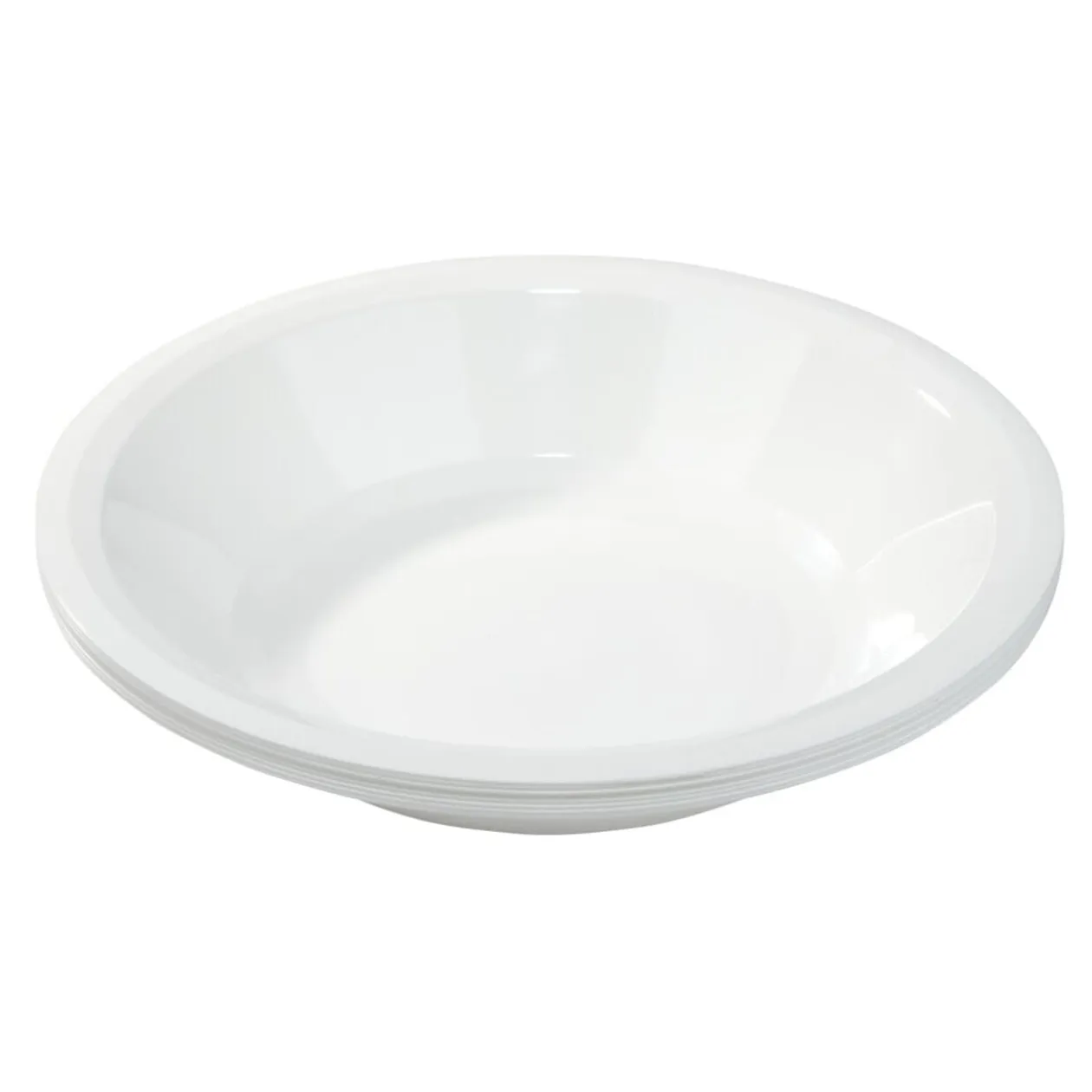 Bol plastique x8 blanc Ø19,5cm