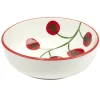 Bol porcelaine blanc motif grappe de tomate Ø12xH10cm < Gifi Clearance