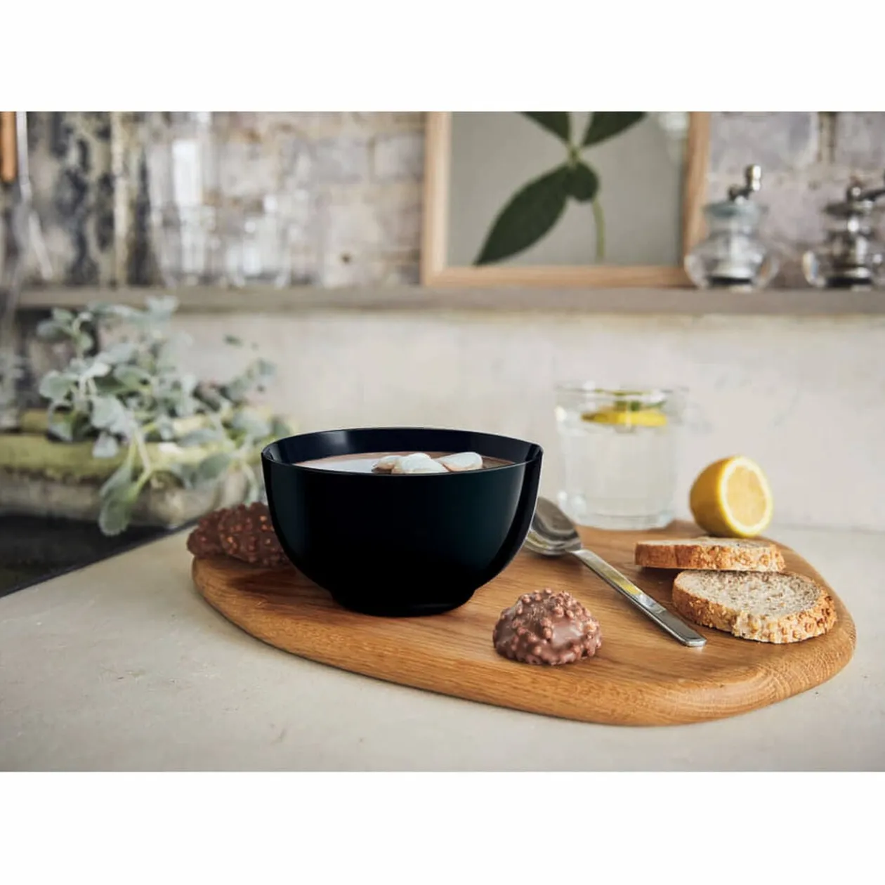 Bol à soupe Luminarc uni noir Diwali