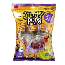 Bonbon Halloween Jumpy Pops spirale sucette de doigt 14 pièces 160gr < Gifi Online