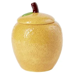 Bonbonnière céramique forme fruit Ø15xH20cm (2 modèles poire ou orange) < Gifi Discount