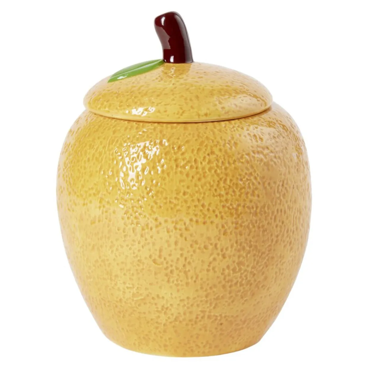 Bonbonnière céramique forme fruit Ø15xH20cm (2 modèles poire ou orange) < Gifi Discount