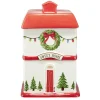 Bonbonnière de Noël forme maison en dolomite L15X15XH24 cm < Gifi Clearance