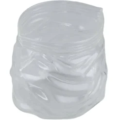 Bonbonnière forme sachet froissé 970ml verre transparent 13x12xH12cm < Gifi Clearance