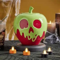 Bonbonnière Halloween Disney Villains rouge et vert Ø20xH22,5cm < Gifi Outlet