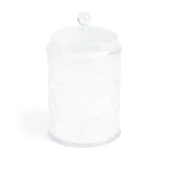 Bonbonnière plastique effet capitonné Ø10xH20cm (2 modèles) < Gifi Sale
