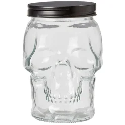 Bonbonnière transparente design Tête de mort Halloween 1,5L < Gifi Outlet