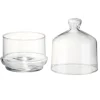Bonbonnière x3 empilable en verre transparent Ø9,5xH29cm