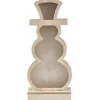 Bonhomme de neige lumineux en bois à poser H33cm < Gifi Discount