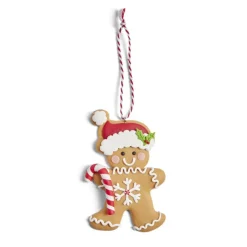 Bonhomme pain d'épices à suspendre en argile H10cm (2 modèles) < Gifi Hot