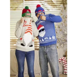 Bonnet de Noël Adulte en tricot lumineux