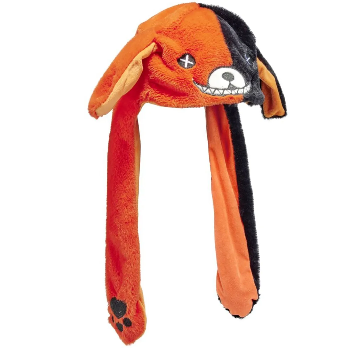 Bonnet enfant Halloween ourson oreilles mouvantes polyester noir et orange < Gifi Online