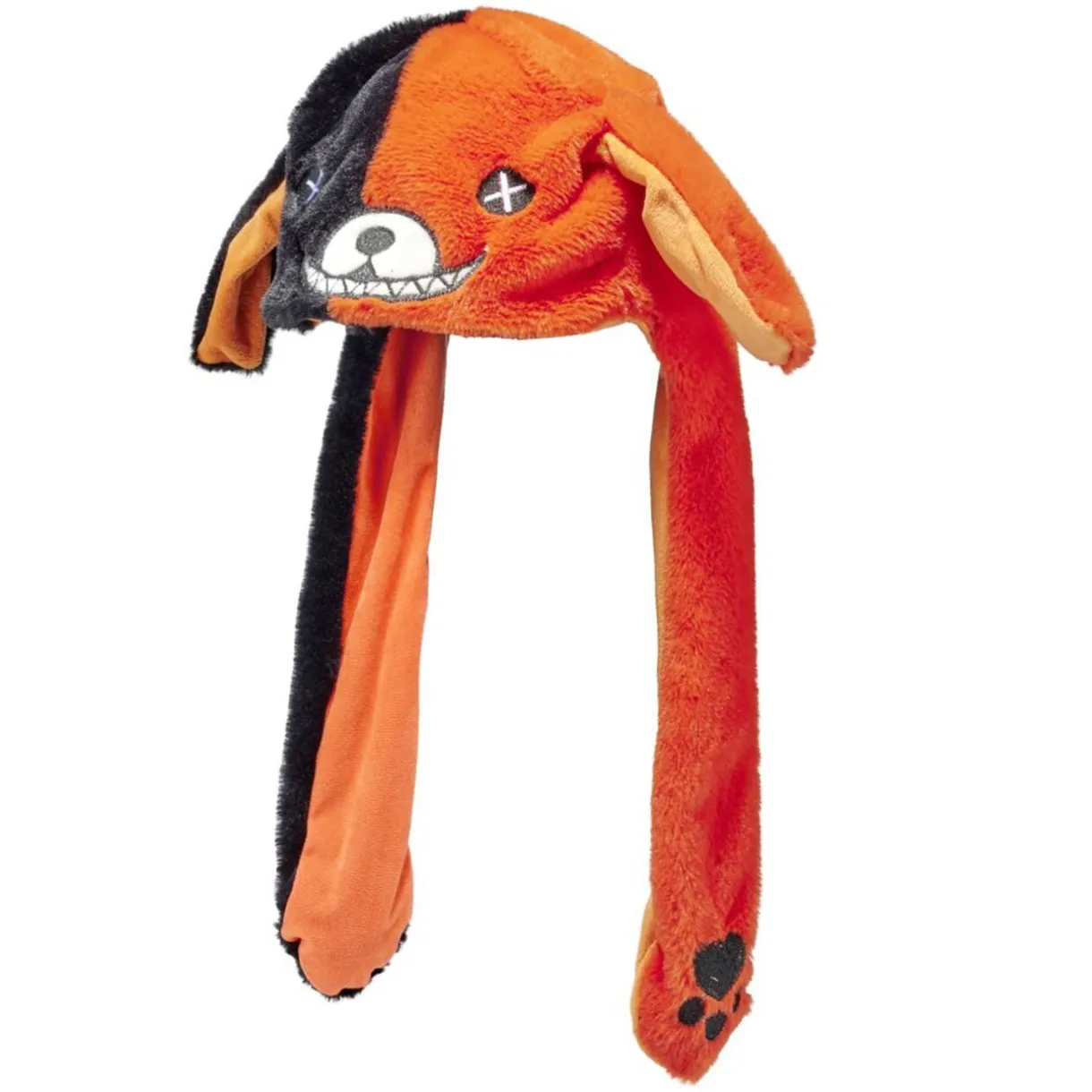 Bonnet enfant Halloween ourson oreilles mouvantes polyester noir et orange < Gifi Online