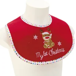 Bonnet et Bavoir brodés pour bébé de Noël < Gifi Online