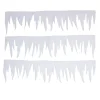 Bordure de fenêtre blanc Noël en feutrine
