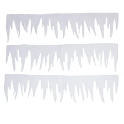 Bordure de fenêtre blanc Noël en feutrine