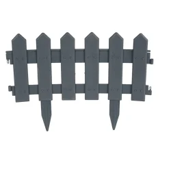 Bordure de jardin en plastique gris 30xH40cm