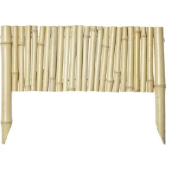 Bordure en bambou à planter naturel