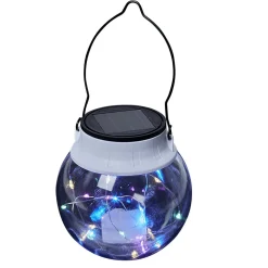 Borne solaire boule 20 microled multicolore