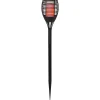 Borne solaire 3en1 effet flamme 28 LED multicolores télécommande