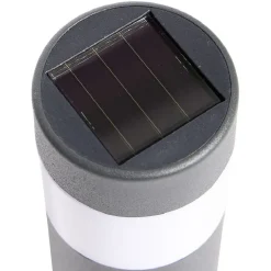 Borne solaire en métal LED blanc froid H30cm < Gifi New