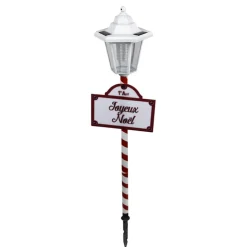 Borne solaire 1 LED panneau Joyeux Noël < Gifi Outlet