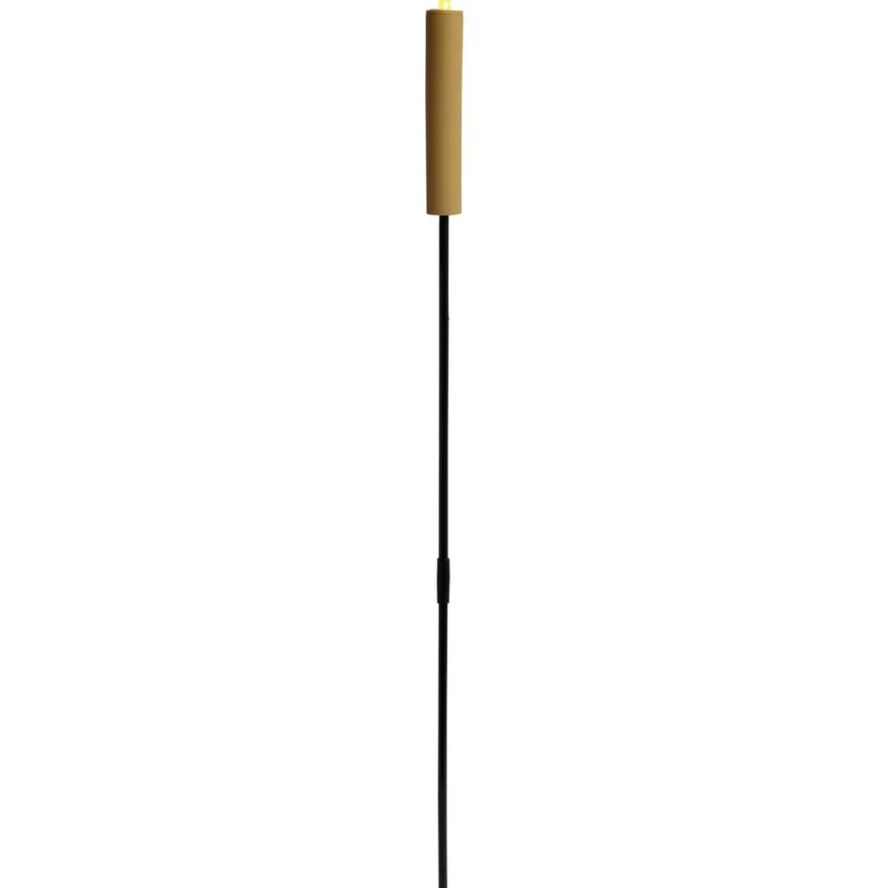 Borne solaire à planter en plastique forme bougie Ø4xH98cm (2 modèles)