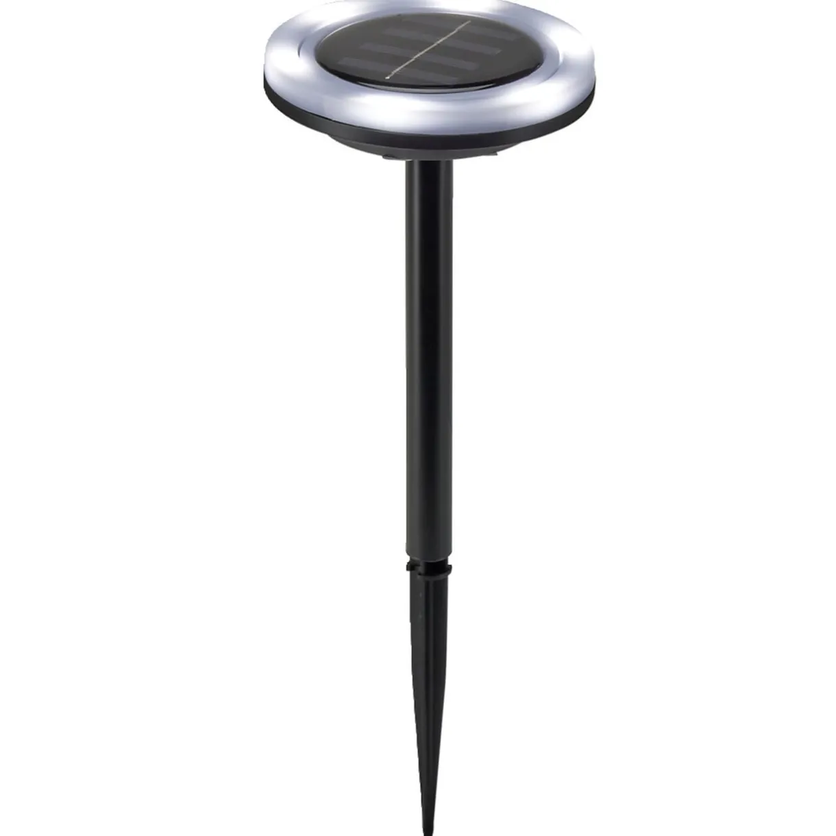Borne solaire à planter forme anneau 6LED Ø10xH34cm < Gifi Discount