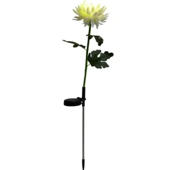 Borne solaire à planter forme pivoine H70cm