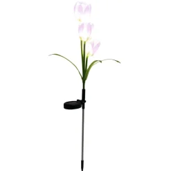 Borne solaire à planter forme tulipe H70cm < Gifi Sale