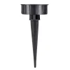 Borne solaire à planter noire à lumière dégradée Ø8xH45cm